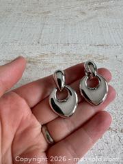 MaxSold Auction: D’Orland Jewelry Earring Lot - Three Pairs, Clip on, Silver Tone with Rhinestones - Kingston (Ontario, Canada) SELLER MANAGED Downsizing Online Auction - Bishop Street