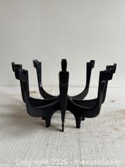 MaxSold Auction: Eight Arm Thin Candlestick Holder by Gunnar Cyren for Dansk Designs - MCM Black Cast Metal Candelabra - Made in Denmark - Kingston (Ontario, Canada) SELLER MANAGED Downsizing Online Auction - Bishop Street