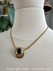 MaxSold Auction: Jewelry Vintage Gold Tone Rhinestone Necklace - Kingston (Ontario, Canada) SELLER MANAGED Downsizing Online Auction - Bishop Street