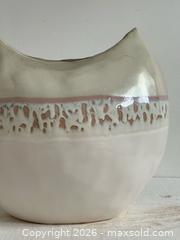 MaxSold Auction: Large Anthropologie Crescent Moon Ceramic Vase - Organic Shaped Large Vessel  - Kingston (Ontario, Canada) SELLER MANAGED Downsizing Online Auction - Bishop Street