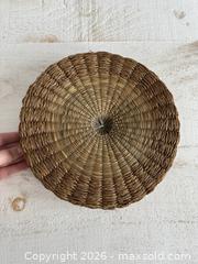 MaxSold Auction: LID ONLY - Vintage Woven Basket Lid - Storage Basket Replacement Top Woven Detail - Kingston (Ontario, Canada) SELLER MANAGED Downsizing Online Auction - Bishop Street