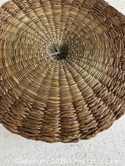 MaxSold Auction: LID ONLY - Vintage Woven Basket Lid - Storage Basket Replacement Top Woven Detail - Kingston (Ontario, Canada) SELLER MANAGED Downsizing Online Auction - Bishop Street