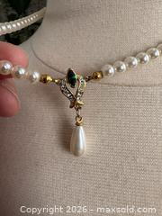 MaxSold Auction: Pearl Necklace with Drop Center Design and Filigree Clasp - Kingston (Ontario, Canada) SELLER MANAGED Downsizing Online Auction - Bishop Street