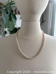 MaxSold Auction: Pearl Necklace with Gold Tone Bowl Clasp - Kingston (Ontario, Canada) SELLER MANAGED Downsizing Online Auction - Bishop Street