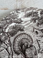 MaxSold Auction: Queen's Homestead Turkey Thanksgiving 10" Earthenware Dinner Plate - Kingston (Ontario, Canada) SELLER MANAGED Downsizing Online Auction - Bishop Street