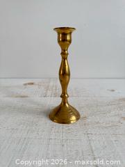 MaxSold Auction: Single Brass Candlestick Holder - Kingston (Ontario, Canada) SELLER MANAGED Downsizing Online Auction - Bishop Street