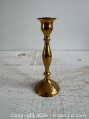 MaxSold Auction: Single Brass Candlestick Holder - Kingston (Ontario, Canada) SELLER MANAGED Downsizing Online Auction - Bishop Street
