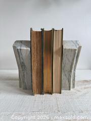 MaxSold Auction: Unique Vintage Stone "Y" Shaped Bookends - Heavy - Kingston (Ontario, Canada) SELLER MANAGED Downsizing Online Auction - Bishop Street