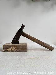 MaxSold Auction: Vintage Axe Tool with Architectural Salvage Display Base  - Kingston (Ontario, Canada) SELLER MANAGED Downsizing Online Auction - Bishop Street