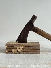 MaxSold Auction: Vintage Axe Tool with Architectural Salvage Display Base  - Kingston (Ontario, Canada) SELLER MANAGED Downsizing Online Auction - Bishop Street