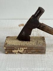 MaxSold Auction: Vintage Axe Tool with Architectural Salvage Display Base  - Kingston (Ontario, Canada) SELLER MANAGED Downsizing Online Auction - Bishop Street