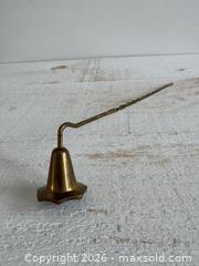 MaxSold Auction: Vintage Brass Candle Snuffer with Twisted Handle - Kingston (Ontario, Canada) SELLER MANAGED Downsizing Online Auction - Bishop Street