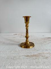 MaxSold Auction: Vintage Brass Candlestick Holder - Single - Kingston (Ontario, Canada) SELLER MANAGED Downsizing Online Auction - Bishop Street