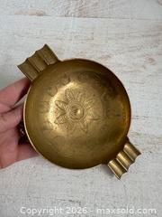 MaxSold Auction: Vintage Brass Etched Ashtray Holder Made in India - Kingston (Ontario, Canada) SELLER MANAGED Downsizing Online Auction - Bishop Street