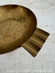 MaxSold Auction: Vintage Brass Etched Ashtray Holder Made in India - Kingston (Ontario, Canada) SELLER MANAGED Downsizing Online Auction - Bishop Street
