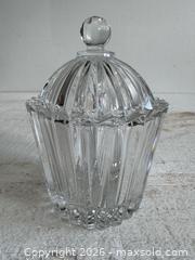MaxSold Auction: Vintage Mikasa Diamond Fire Crystal Box with Lid  - Kingston (Ontario, Canada) SELLER MANAGED Downsizing Online Auction - Bishop Street