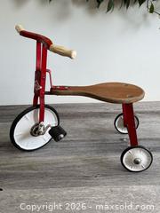 MaxSold Auction: Vintage Supercycle Todder Tricycle- Red Metal and Wood Children’s Bike - Kingston (Ontario, Canada) SELLER MANAGED Downsizing Online Auction - Bishop Street