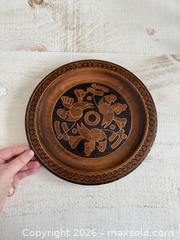 MaxSold Auction: Wooden Etched Plate with Metal Inlay - Decor Wall Hanging Etched Bird Wood Plate - Kingston (Ontario, Canada) SELLER MANAGED Downsizing Online Auction - Bishop Street