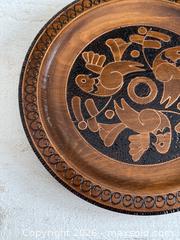 MaxSold Auction: Wooden Etched Plate with Metal Inlay - Decor Wall Hanging Etched Bird Wood Plate - Kingston (Ontario, Canada) SELLER MANAGED Downsizing Online Auction - Bishop Street