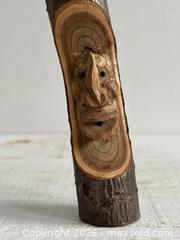 MaxSold Auction: Wooden Forest Spirit Folk Carving - Tree Spirit Art - Kingston (Ontario, Canada) SELLER MANAGED Downsizing Online Auction - Bishop Street