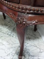 MaxSold Auction: Antique Solid Wood Curio Cabinet with Glass Display - Ajax (Ontario, Canada) SELLER MANAGED Downsizing Online Auction - Meekings Drive