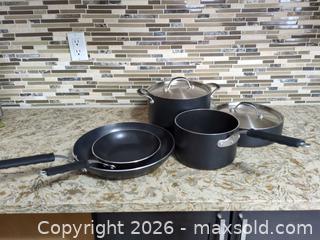MaxSold Auction: Non-Stick Cookware Set — 2 Frying Pans, Saucepan & Stockpot - Ajax (Ontario, Canada) SELLER MANAGED Downsizing Online Auction - Meekings Drive