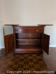 MaxSold Auction: Solid Wood Traditional Sideboard Buffet with Drop Leaves - Ajax (Ontario, Canada) SELLER MANAGED Downsizing Online Auction - Meekings Drive