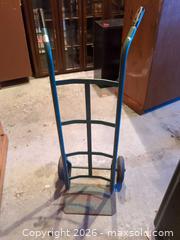 MaxSold Auction: Steel Hand Truck / Dolly, Green/Teal, Solid Rubber Wheels - Ajax (Ontario, Canada) SELLER MANAGED Downsizing Online Auction - Meekings Drive