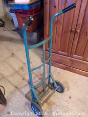 MaxSold Auction: Steel Hand Truck / Dolly, Green/Teal, Solid Rubber Wheels - Ajax (Ontario, Canada) SELLER MANAGED Downsizing Online Auction - Meekings Drive