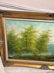 MaxSold Auction: Large Signed Oil Painting Landscape with Ornate Gilt Frame - Toronto (Ontario, Canada) SELLER MANAGED Downsizing Online Auction - Rutherford Avenue