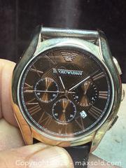 MaxSold Auction: MEN'S EMPORIO ARMANI WATCH.  - Hamilton (Ontario, Canada) SELLER MANAGED Estate Sale Online Auction - St. Clair Ave.