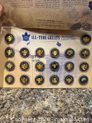 MaxSold Auction: VTG. TORONTO MAPLE LEAFS ALL- TIME GREATS. MEDALLION COLLECTION. - Hamilton (Ontario, Canada) SELLER MANAGED Estate Sale Online Auction - St. Clair Avenue