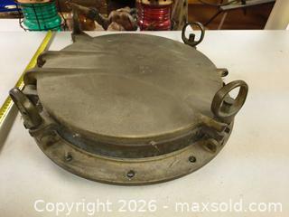 MaxSold Auction: Antique Rostand Brass/Bronze Ship Porthole Hatch B - Kingston (Massachusetts, USA) PARTNER MANAGED Estate Sale Online Auction - Grove Street