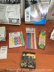 MaxSold Auction: Assorted Office & Craft Supply Lot with Digital Desk Clock B - Kingston (Massachusetts, USA) PARTNER MANAGED Estate Sale Online Auction - Grove Street
