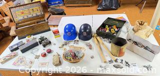 MaxSold Auction: Assorted Vintage Toys Lot: Diecast Vehicles, Soldiers, Marbles, Tool Chest A - Kingston (Massachusetts, USA) PARTNER MANAGED Estate Sale Online Auction - Grove Street