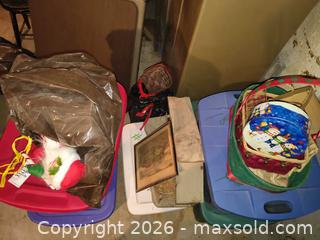MaxSold Auction: Christmas Holiday Decor Lot with Santa, Nativity, Ornaments B - Kingston (Massachusetts, USA) PARTNER MANAGED Estate Sale Online Auction - Grove Street