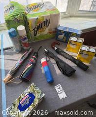 MaxSold Auction: Household Supplies Bundle: Paper Towels, Tissues, Bulbs, Umbrellas B - Kingston (Massachusetts, USA) PARTNER MANAGED Estate Sale Online Auction - Grove Street
