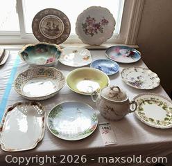 MaxSold Auction: Lot of 13 Vintage Porcelain Plates, Bowls & Serving Pieces B - Kingston (Massachusetts, USA) PARTNER MANAGED Estate Sale Online Auction - Grove Street