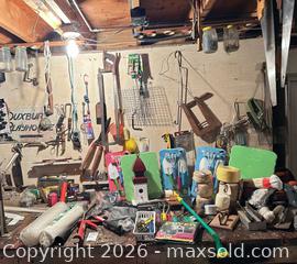 MaxSold Auction: Lot of Hand, Power & Gardening Tools with Saws & Hardware (20+) B - Kingston (Massachusetts, USA) PARTNER MANAGED Estate Sale Online Auction - Grove Street