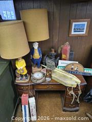 MaxSold Auction: Mid-Century Nautical Decor Lot: Lamps, Ship Clock, Buoys, Signs B - Kingston (Massachusetts, USA) PARTNER MANAGED Estate Sale Online Auction - Grove Street