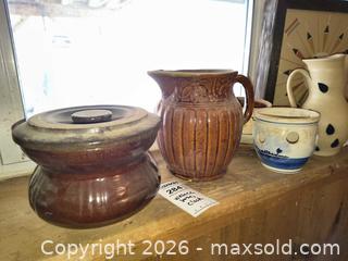 MaxSold Auction: Mixed Decorative Glass, Milk Glass & Ceramic Framed Clock Lot B - Kingston (Massachusetts, USA) PARTNER MANAGED Estate Sale Online Auction - Grove Street