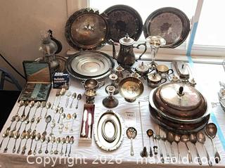MaxSold Auction: Mixed Lot: Weighted Sterling, Silverplate, Stainless Steel, Flatware & Serving B - Kingston (Massachusetts, USA) PARTNER MANAGED Estate Sale Online Auction - Grove Street