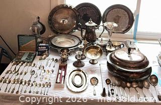 MaxSold Auction: Mixed Lot: Weighted Sterling, Silverplate, Stainless Steel, Flatware & Serving B - Kingston (Massachusetts, USA) PARTNER MANAGED Estate Sale Online Auction - Grove Street