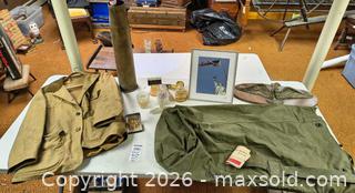 MaxSold Auction: Mixed Military Collectibles Lot: Uniforms, Insignia, Manuals A - Kingston (Massachusetts, USA) PARTNER MANAGED Estate Sale Online Auction - Grove Street
