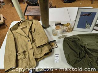 MaxSold Auction: Mixed Military Collectibles Lot: Uniforms, Insignia, Manuals A - Kingston (Massachusetts, USA) PARTNER MANAGED Estate Sale Online Auction - Grove Street