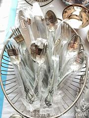 MaxSold Auction: Mixed Silverplate, Pewter & Flatware lot B - Kingston (Massachusetts, USA) PARTNER MANAGED Estate Sale Online Auction - Grove Street