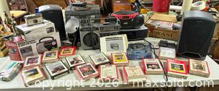 MaxSold Auction: Mixed Vintage Audio & Camera Lot — 8-Track, Cassette, CD, Kodak, Sony, Bose A - Kingston (Massachusetts, USA) PARTNER MANAGED Estate Sale Online Auction - Grove Street