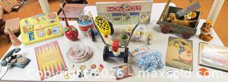 MaxSold Auction: Mixed Vintage Lot: Toys, Monopoly, Ceramics, Children's Books A - Kingston (Massachusetts, USA) PARTNER MANAGED Estate Sale Online Auction - Grove Street