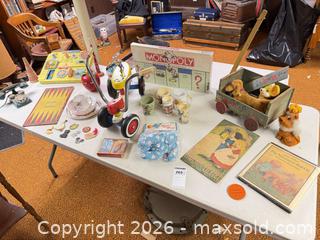 MaxSold Auction: Mixed Vintage Lot: Toys, Monopoly, Ceramics, Children's Books A - Kingston (Massachusetts, USA) PARTNER MANAGED Estate Sale Online Auction - Grove Street