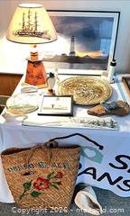 MaxSold Auction: Nautical Coastal Assorted Decor Lot with Lamp and Lighthouse Art B - Kingston (Massachusetts, USA) PARTNER MANAGED Estate Sale Online Auction - Grove Street